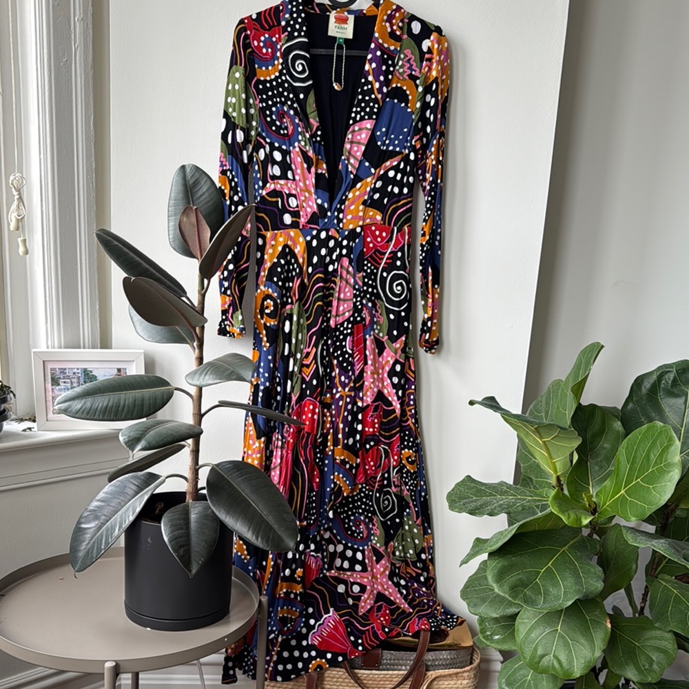 Colorful Patterned Maxi Dress